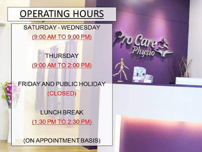Operating Hours Operating Hours